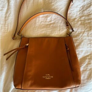 Last chance Coach harvest orange double strap Marlon bag.